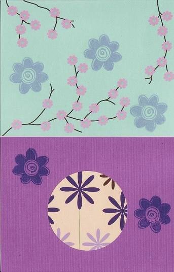 Set of 2 Abstract Art Cards With Matching Envelopes