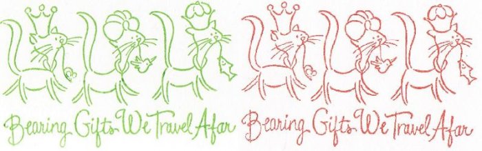 Set of 6 Humorous Wise Cats Christmas Cards with Envelopes