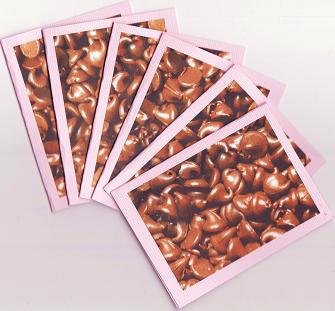 Set of 6 Melty Chocolate Chips Note Cards