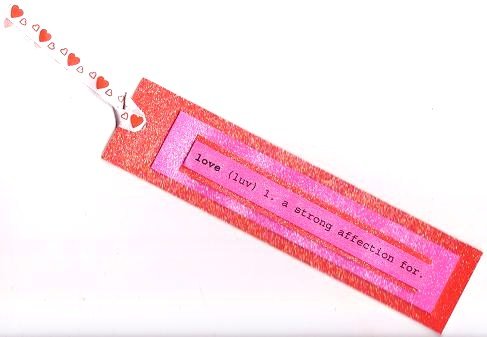 Big 4-Layered Glitter Valentines Day Gift or Hang Tag