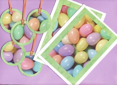Egg Hunt Easter Cards and Gift/Hang Tags Set