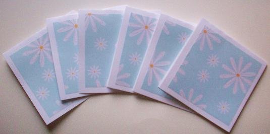 Set of 6 Springtime Daisy Cards