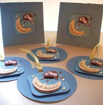 Baby Boy "Sweet Dreams" Dimensional Cow Jumped Over The Moon Gift Set