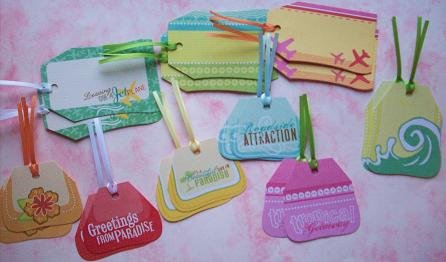 Set of 18 Travel Gift or Hang Tags