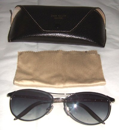 NEW AUTHENTIC KATE SPADE SUNGLASSES JIMEALE RUTHENIUM SILVER GRAY with CASE