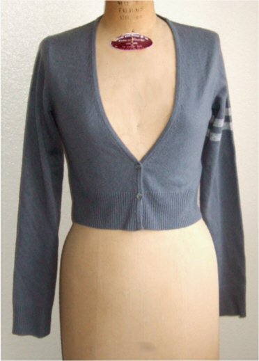 NWT JAMES PERSE CASHMERE / MERINO SWEATER CARDIGAN STEEL GRAY 3 M $295
