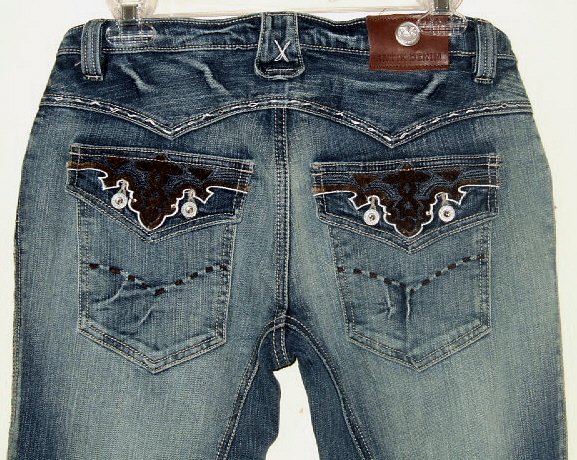 NWT ANTIK DENIM FAWCETT FLAP POCKET BOOT JEANS 30 / 10