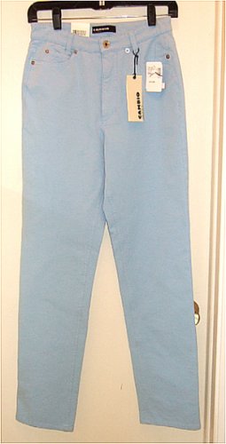 NWT CAMBIO STRETCH LYCRA JEANS "SHARON" BABY BLUE STRAIGHT LEG size 6 - $175 msrp