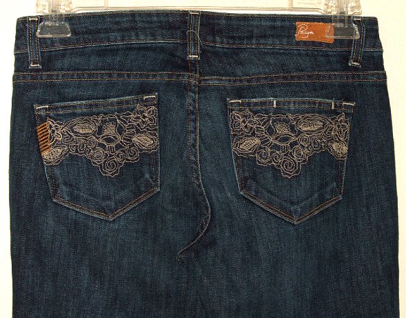 NWT PAIGE PREMIUM DENIM JEANS MELROSE VINTAGE LACE 32