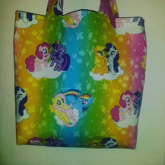 My Little Pony Rainbow Bright Cotton Print Tote