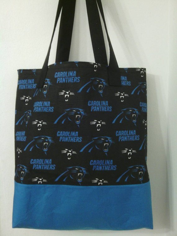 Carolina Panthers Inspired Handmade Tote