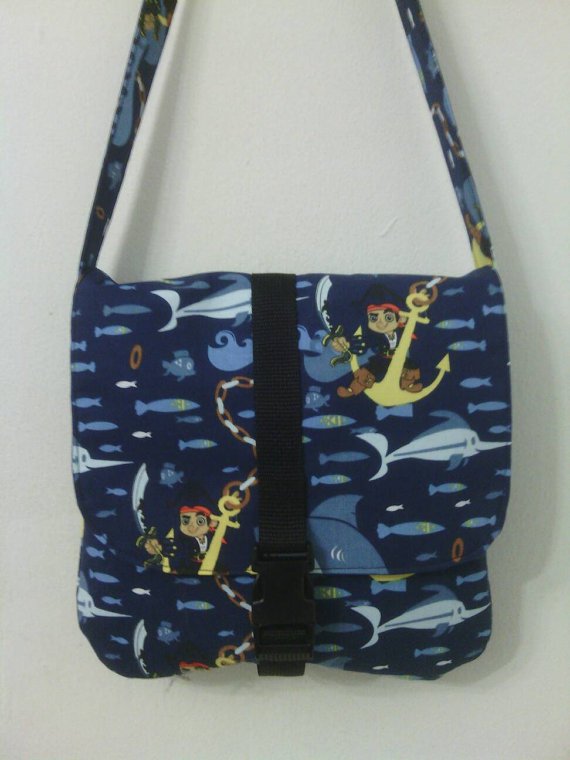 Jake And The Never Land Pirates Inspired Toddler Size Messenger / Cross Body Bag