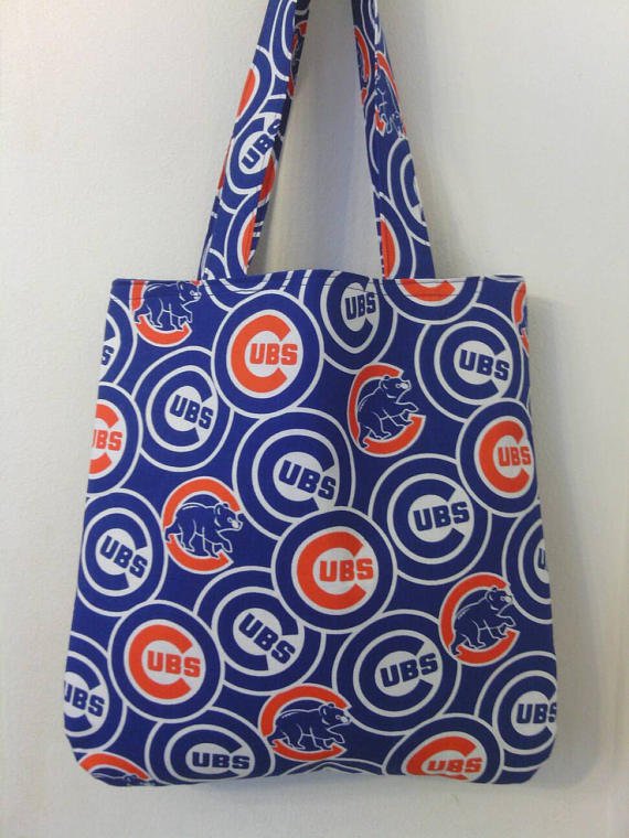 Chicago Cubs Inspired Handmade Tote