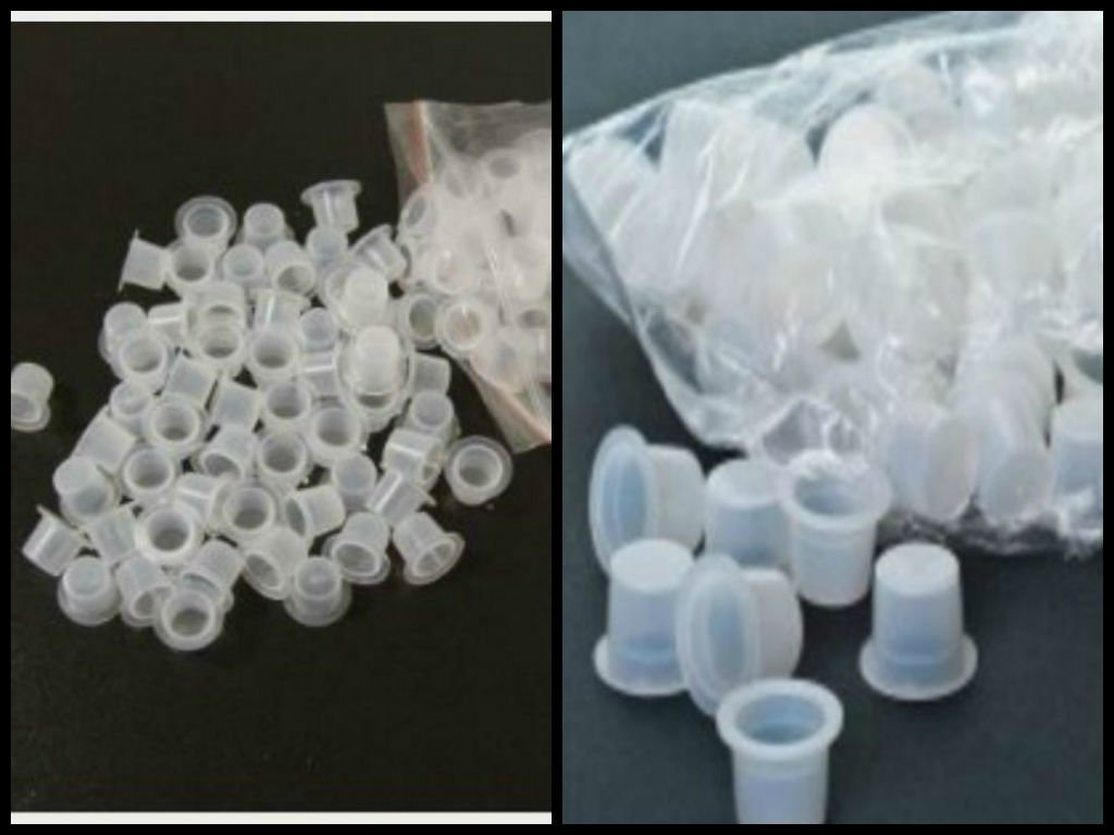 Tattoo ink caps size 16 large 1000 count