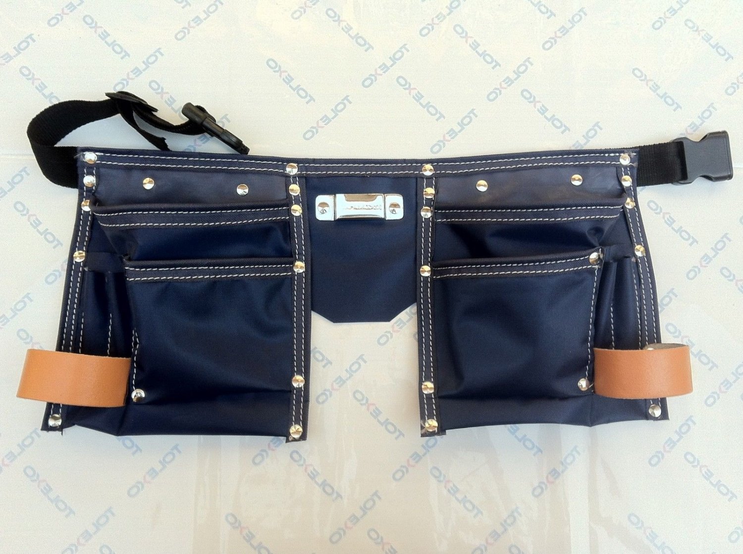 10 Pocket Heavy Duty Neavy Blue Coth Kids Tool Pouch Bag Belt