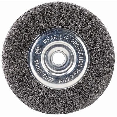 SIR-G 4" STEEL WIRE WHEEL BRUSHES FOR BENCH GRINDER