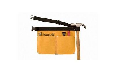 yellow Leather tool Nail Pouch Bag Belt
