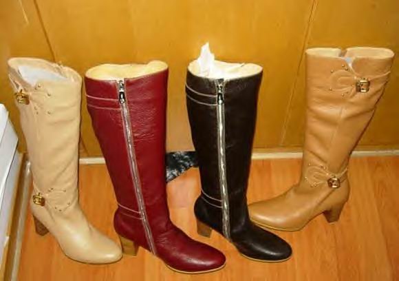 BLACK LEATHER BUCKEL BOOTS CP