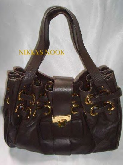 LEATHER RAMONA BAG IN DARK CHOCOLATE