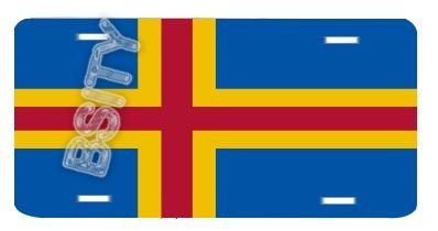 ALAND Aaland Islands FINLAND FLAG VANITY AUTO LICENSE PLATE