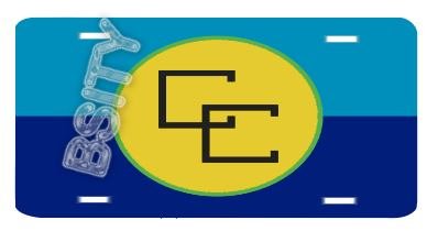 CARICOM CARRIBEAN COMMUNITY FLAG VANITY AUTO LICENSE PLATE