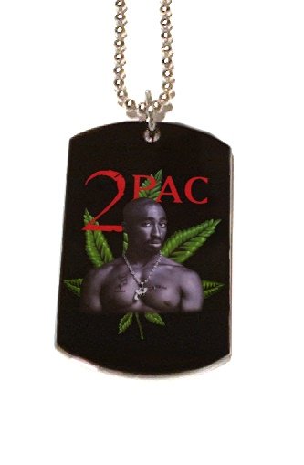 2PAC TUPAC WEED PHOTO PICTURE Dog Tag Dogtag Charm