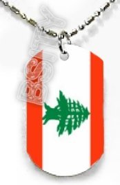 LEBANON Lebanese Republic FLAG Dog Tag