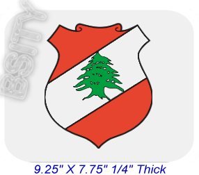 LEBANON Lebanese Republic COAT ARMS FLAG Mousepad MOUSE PAD COLOR