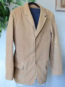 GAP Men's Brown 3 Button Blazer Lightweight Corduroy Jacket Size Large L