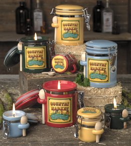 Large Filled Country Market Cannister Specialty Candle by Lava Enterprises Candles