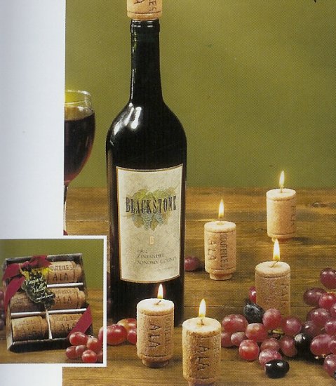 6-pc Wine Cork Candle Gift Set by Lava Enterprises Candles