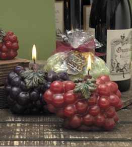 Large Grape Cluster Candle