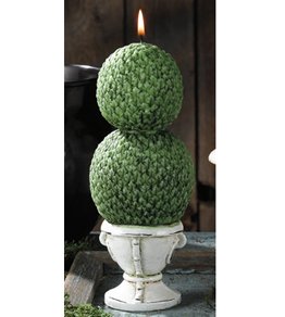 Stacked Ball Topiary Candle