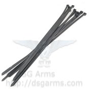 4 each Package of 11" Small Black Zip Ties - Qty 25