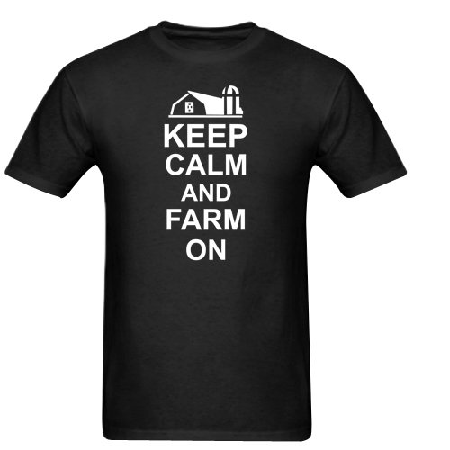 farming tee keep calm and farm Gildan Men's Standard T-shirt