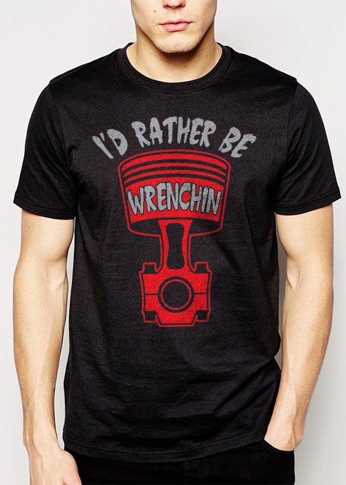 Best Buy Rather Be Wrenchin Men Adult T-Shirt Sz S-2XL