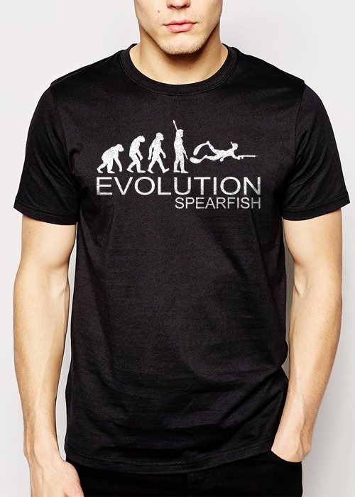 Best Buy Spearfishing Evolution of man Men Adult T-Shirt Sz S-2XL