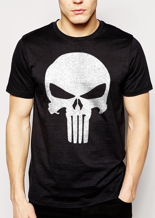 Best Buy The Punisher Superhero Skull Men Adult T-Shirt Sz S-2XL