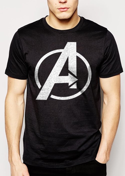 Best Buy Avengers Logo Marvel Men Adult T-Shirt Sz S-2XL