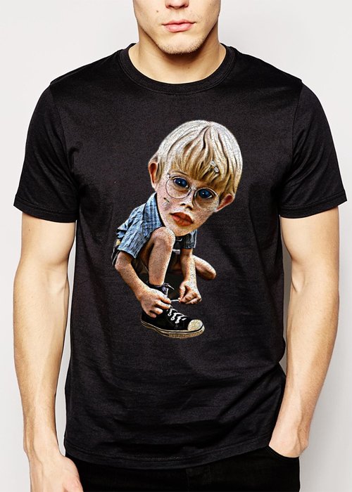 Best Buy Macaulay Culkin Caricature Men Adult T-Shirt Sz S-2XL