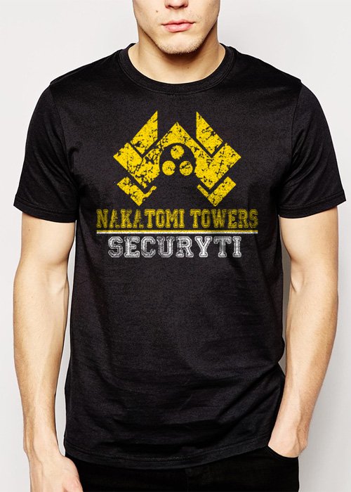 Best Buy Nakatomi Towers Security Movie Die Hard Men Adult T-Shirt Sz S-2XL
