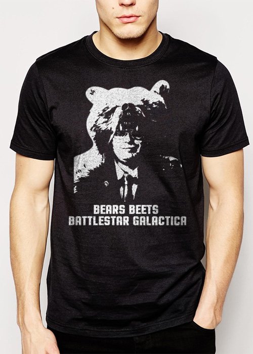 Best Buy THE OFFICE BEARS BEETS BATTLESTAR GALACTICA Men Adult T-Shirt Sz S-2XL
