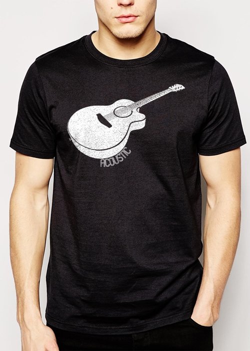 Best Buy Acoustic Guitar Men Adult T-Shirt Sz S-2XL