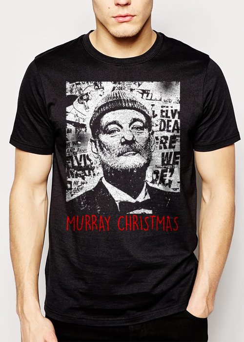 Best Buy Bill Murray Christmas Funny Men Adult T-Shirt Sz S-2XL