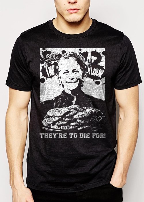 Best Buy Carol's Cookies The Walking Zombie Dead Men Adult T-Shirt Sz S-2XL
