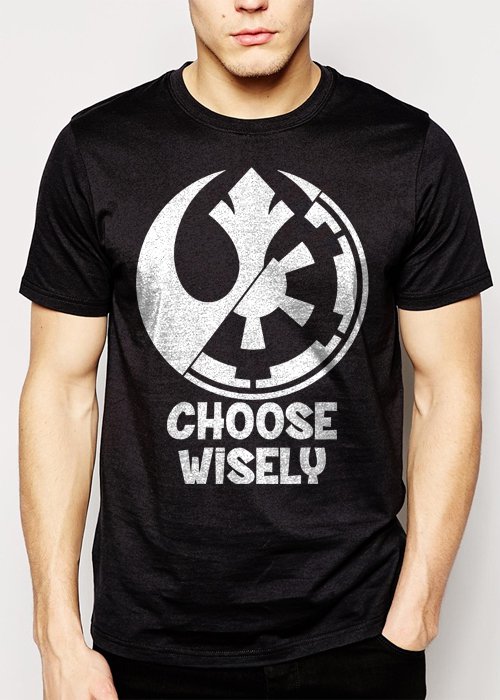 Best Buy Choose Wisely Rebel Alliance Imperial Forces Men Adult T-Shirt Sz S-2XL