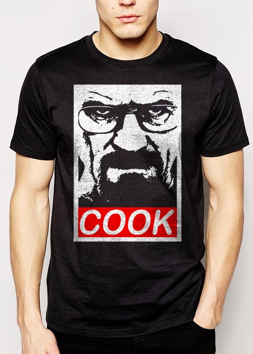 Best Buy COOK OBEY Parody Walter White Breaking Pinkman Bad Men Adult T-Shirt Sz S-2XL