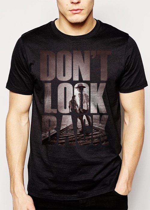 Best Buy The Walking Dead Fan Don't Look Back Men Adult T-Shirt Sz S-2XL