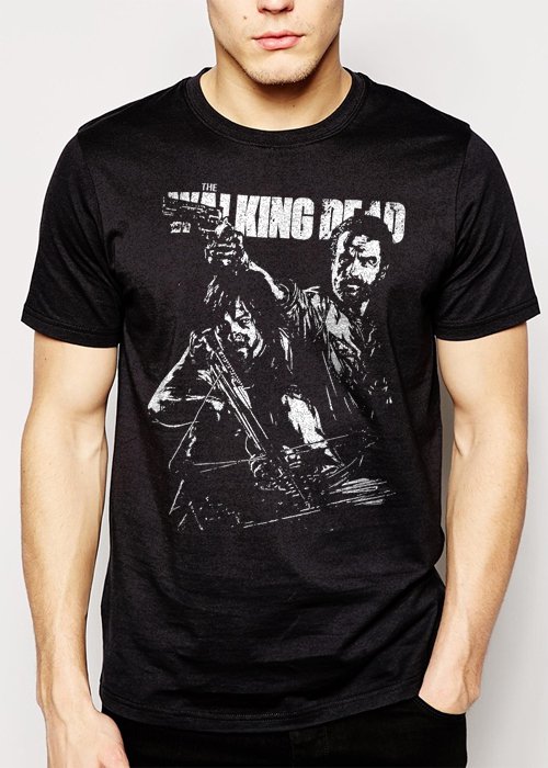 Best Buy The Walking Dead Grimes Dixon Men Adult T-Shirt Sz S-2XL