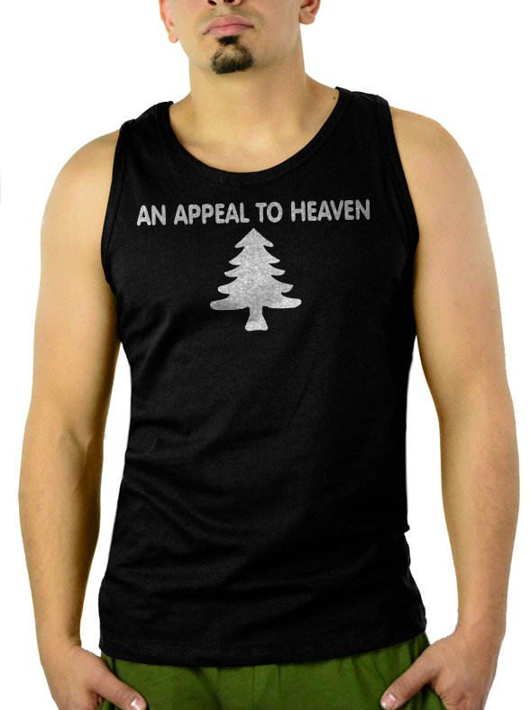 AN APPEAL TO HEAVEN Men Black Tank Top Sleeveless